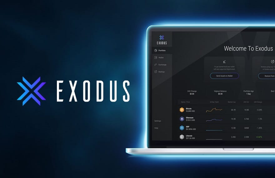 Exodus - migliore desktop Crypto wallet