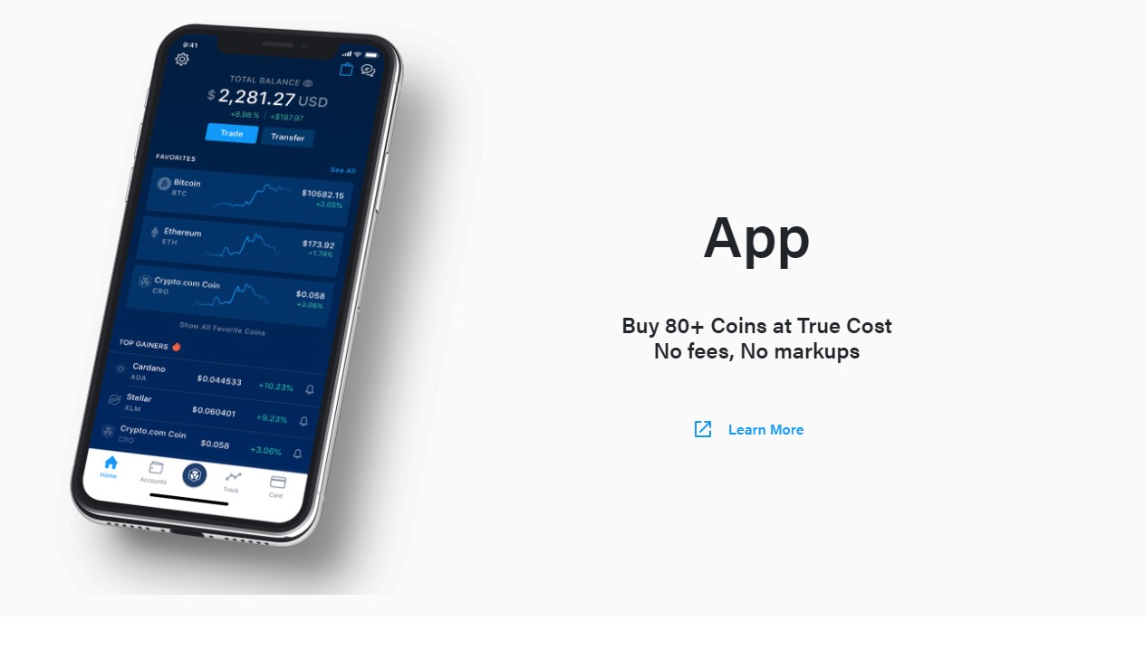 Crypto.com app trading criptovalute