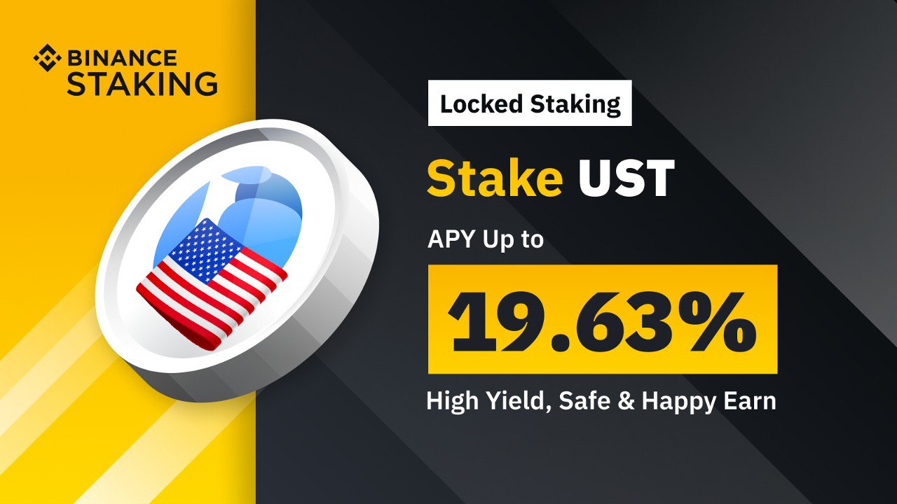 Binance Staking UST APY 19,63%