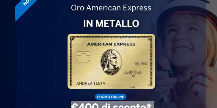 American Express oro in metallo