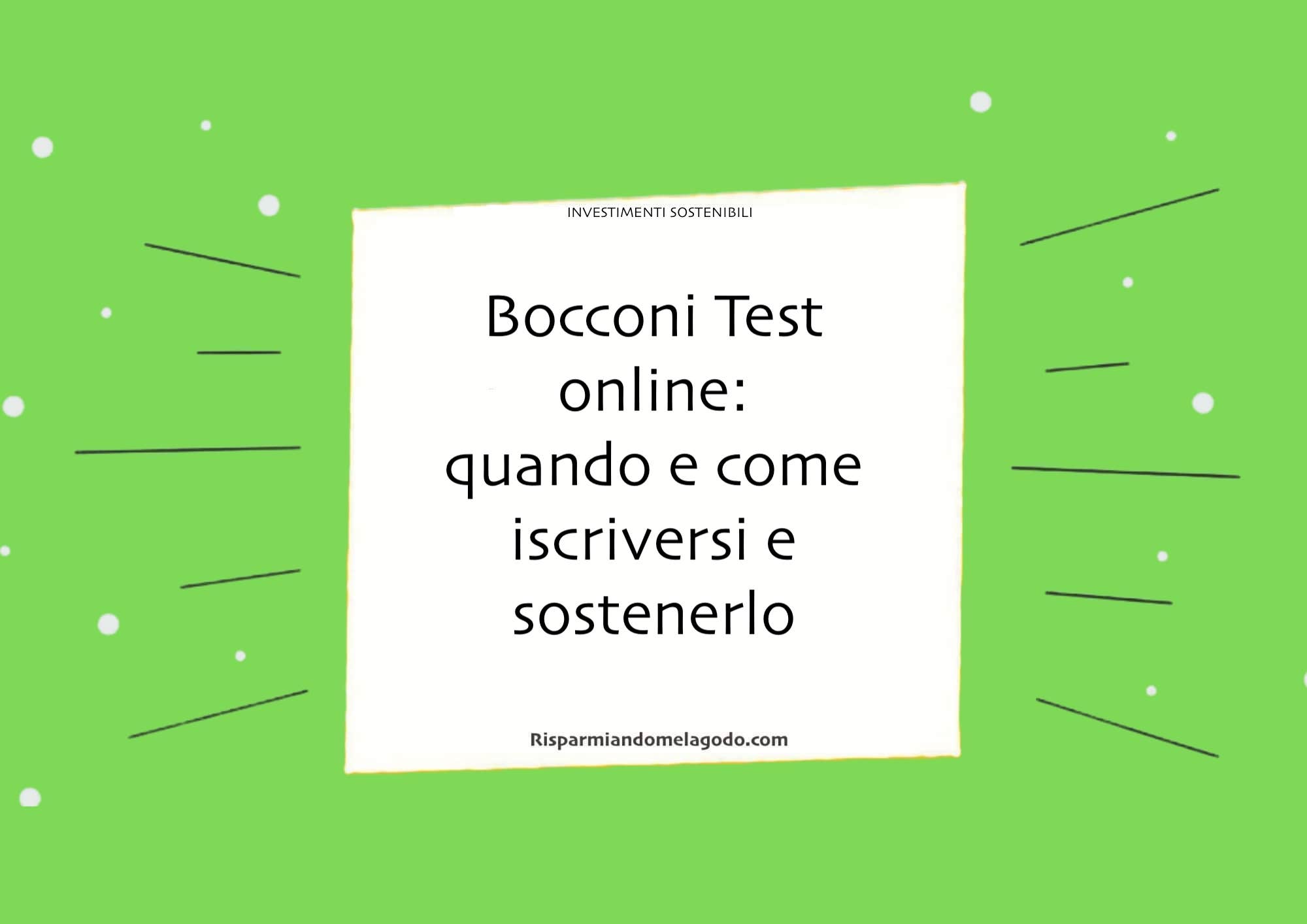Bocconi Test online