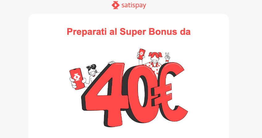 Bonus Satispay Pasqua 40€ 💸 come funziona?