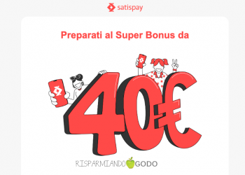 Bonus Satispay 40 euro