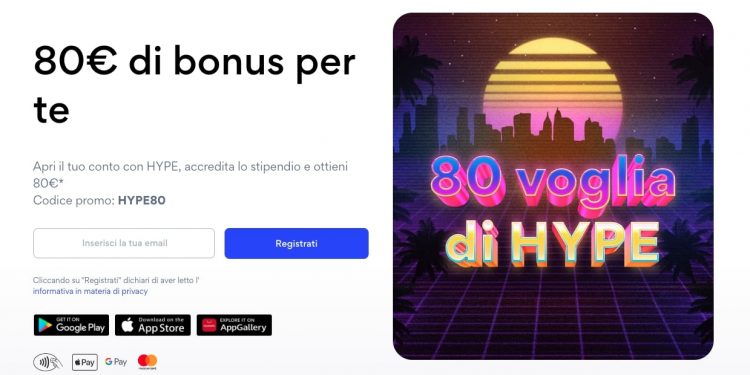 hype bonus 80 euro