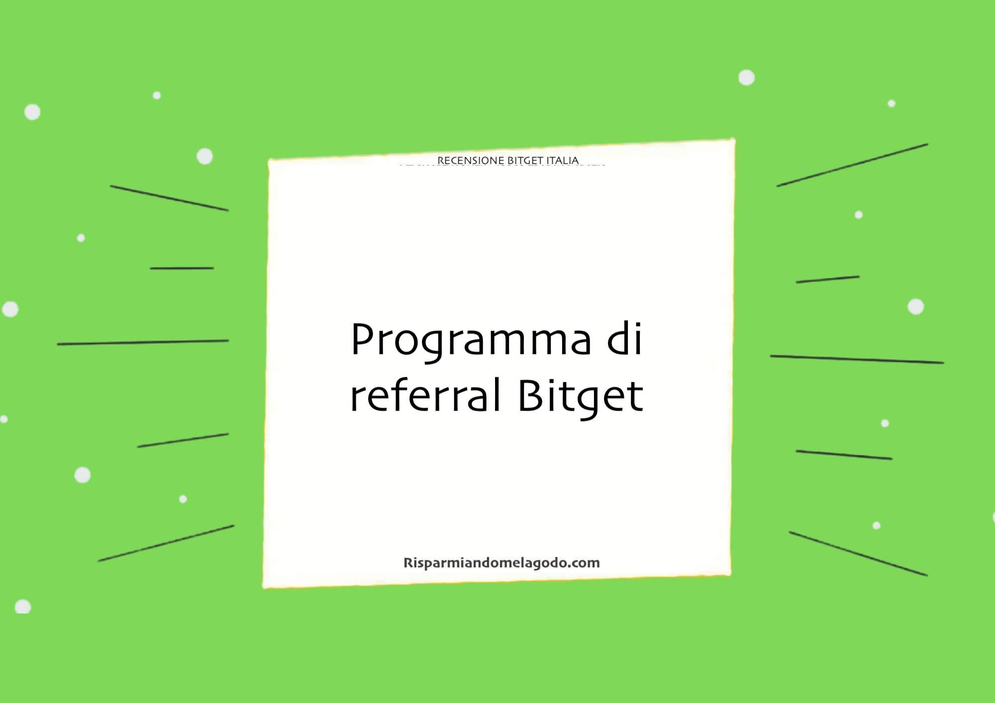 programma di referral Bitget